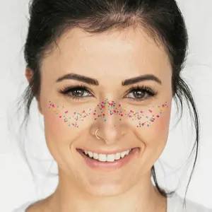 Face Funfetti Face Temporary Tattoos Party Pack 6 Tattoos