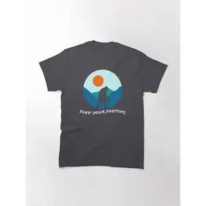 Find Your Footing: Bigfoot Silhouette in the Mountains Classic T-Shirt