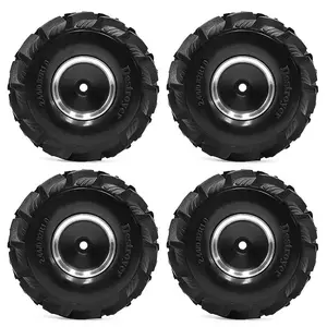 1/18 Scale 1.0 Inch Wheel Tire Skin for Traxxas TRX4M/SCX24/FMS Ascent-18 - High Grip All-Terrain Upgrade Part (Requires Extended Hex)