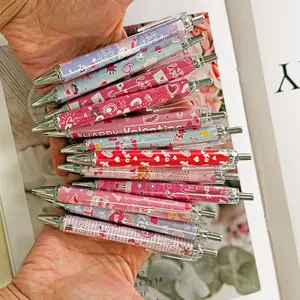 12pcs Valentine's Day Ballpoint Pens Gifts Lover Pens Set Sweet Holiday Retractable Smooth Writing Black ink Ballpoint Pen Valentines Gifts for Women Teachers Party Office School Supplies