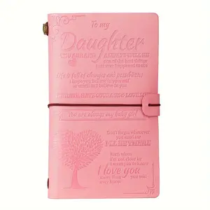 Pink diary as a graduation gift for my daughter, a girl's diary with letters to my daughter, a diary written by mom or dad to a teenage girl, Gratitude Journals, Aesthetic Notebook
