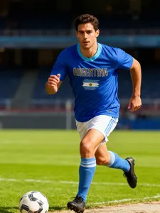 2026 Football World Cup Argentina Flag Printed Soccer T-Shirt, Unisex Short Sleeve Fan Culture Tee, Geometric Design, All Seasons