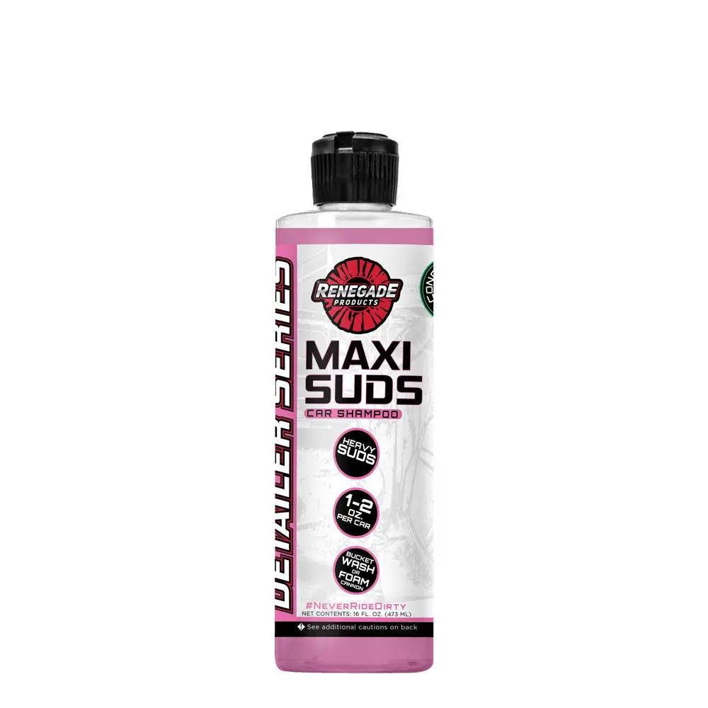 Renegade Products Maxi Suds Car Shampoo – Ultra-Foaming Pre-Soak Soap for Foam Cannons, Buckets & Foam Guns