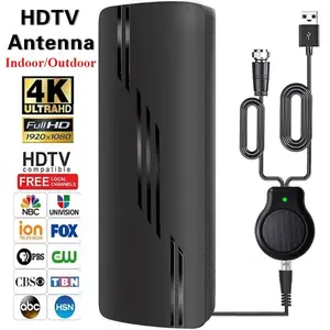 Antenna for All Smart TV,1800+ Miles Range Strongest for Local Channels with Amplifier Signal Booster,4K 1080P ATSC,DVB-T, DMB-T