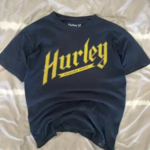 Hurley Graphic Logo T-Shirt Navy Blue Short Sleeve Surf Skate Casual Tee Unisex