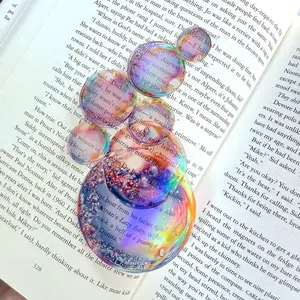 Bubbles Translucent Bookmark - Colorful Design for Reading Enthusiasts