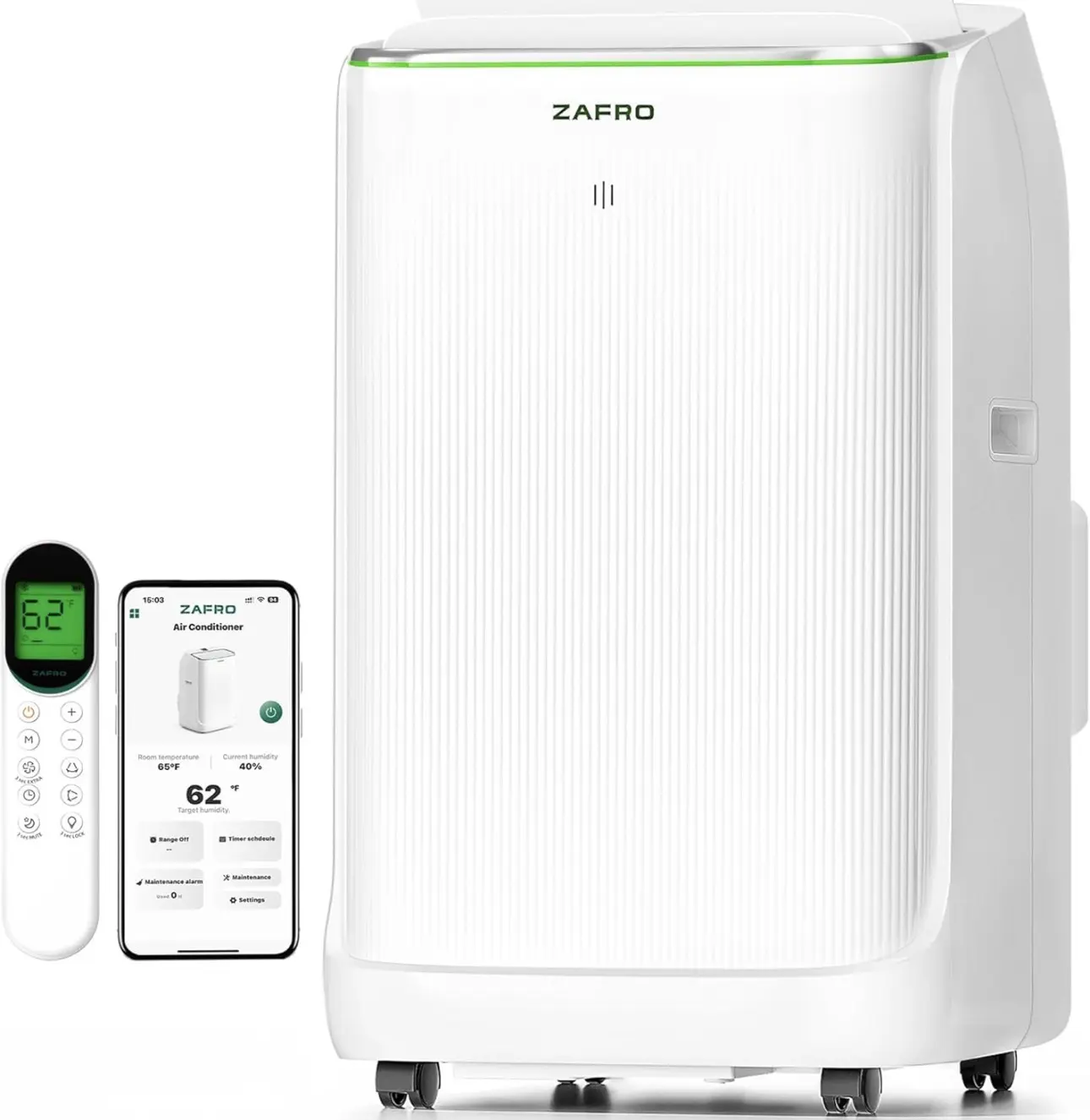 16000 BTU Portable Air Conditioner 3-in-1 Air Cooler w/Dehumidifier & Fan Mode