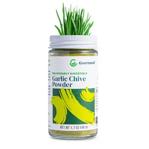 Gourmend Foods Garlic Chive Powder – Low FODMAP, Filler Free, Gluten Free, 100% Natural, No Corn Starch, Maltodextrin, "Flavors" or Other Fillers