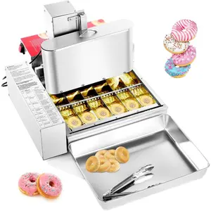 VEVOR Commercial Automatic Donuts Machine, 6 Rows Donuts Making Equipment, 360 pcs/hour Electric High Power Doughnut Maker, Stainless Steel Frying Auto Fryer, with Intelligent ControlVEVOR Super Brand Day