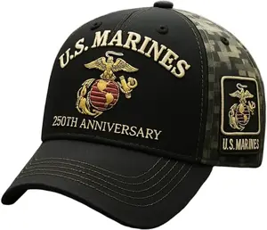 250th Anniversary Tribute Cap,Marine Corps 250th Anniversary Hats Adjustable Marines Hat Veterans Cap Soldier Hat