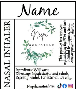 Nasal Inhaler for Wellness, Aromatherapy Essential Oil Application, Health & Alternative Medication Support