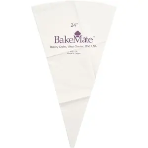 Reusable 24" Double-Coated Polyurethane Cake Piping Bag, Reinforced Bottom, Stitched Boarder, For Piping Frosting on Cakes, Cupcakes and Cookies
