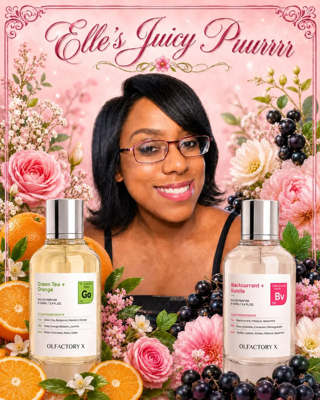 ELLE'S JUICY PURRR BUNDLE Green Tea and Orange And Black Currant + Vanilla