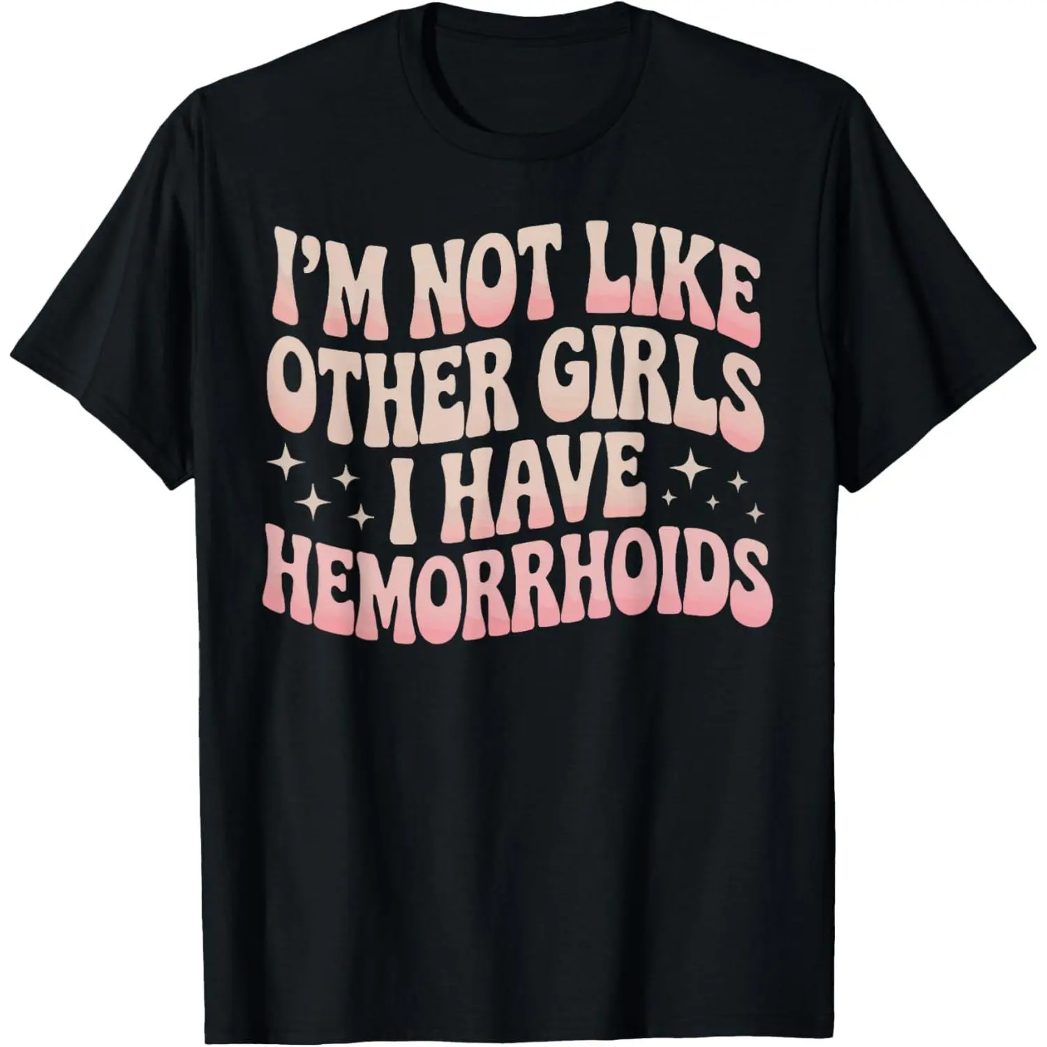 Women's Funny Graphic T-Shirt, Casual Short Sleeve Round Neck Cotton Top, Hemorrhoidectomy Recovery Humor Gift, Shortsleeve, Tshirt