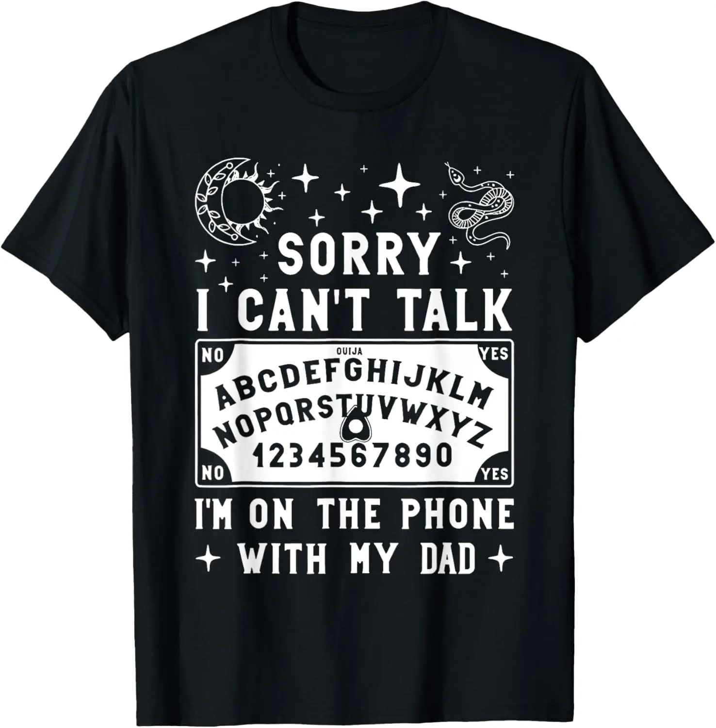 Streetwear Graphic Tshirt, Unisex 100% Cotton Shortsleeve Tee with a Distressed "Talking to My Dad" Humor Print