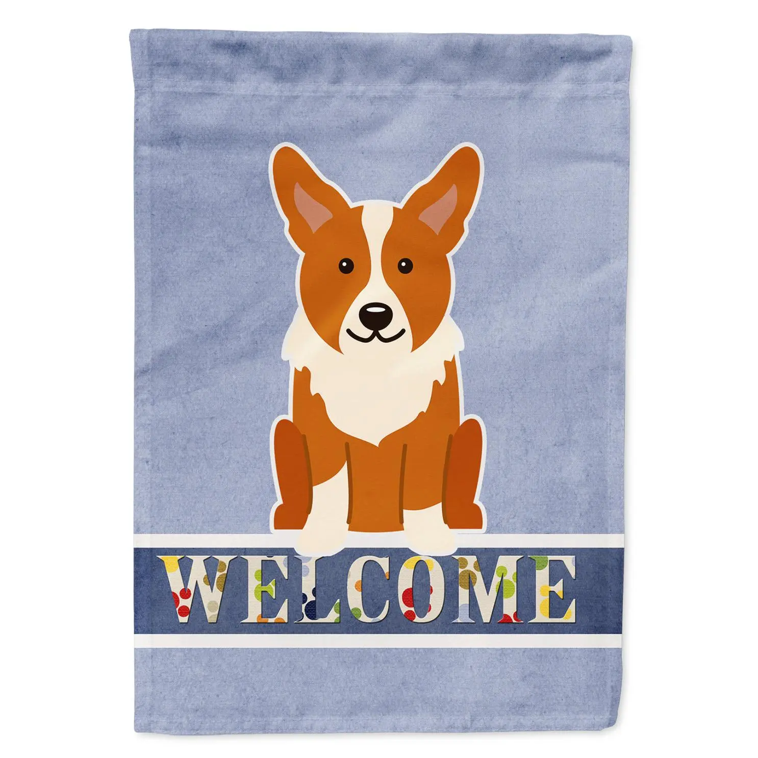 Corgi Welcome Garden Flag Mailbox Decorative Yard Banner Outside Patio Artwork for Flower Beds, Garden Size, Multicolor