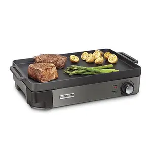 Hamilton Beach Professional Cast Iron 10" x 16" Iron Electric Grill