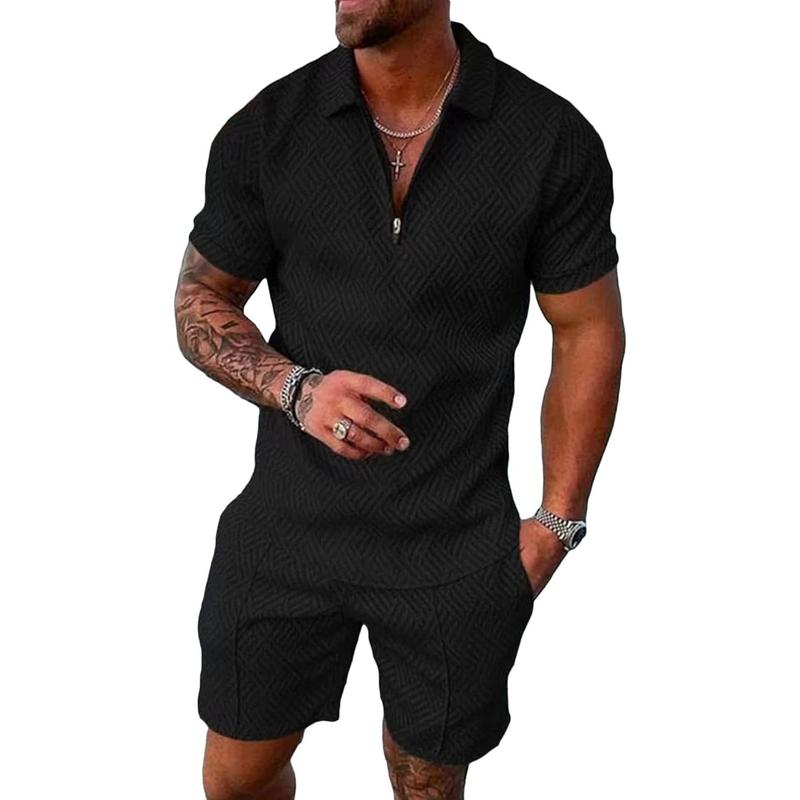 PASLTER Mens Polo Shirt and Shorts Sets Outfits 2 Piece Fashion Summer Tracksuits Casual Short Sleeve Set B1Y306 PASLTER Mens Polo Shirt and Shorts Sets Outfits 2 Piece Fashion Summer Tracksuits Casual Short Sleeve Set B1Y306