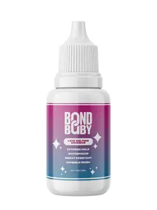 Bond Baby Lace Glue - Extreme Hold Waterproof Adhesive for Oily Skin & Scalps - 1oz Bottle - Sweat Resistant & Hydrable Finish