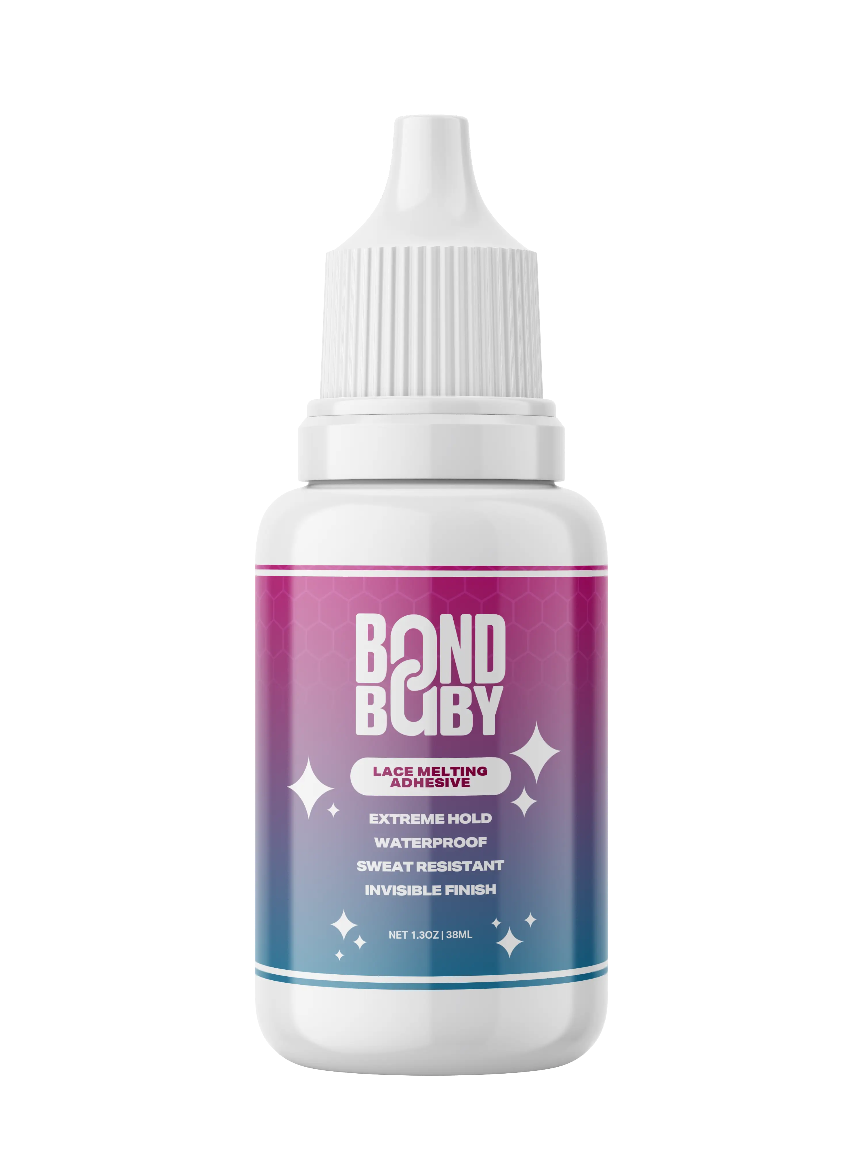 Bond Baby Lace Glue - Extreme Hold Waterproof Adhesive for Oily Skin & Scalps - 1oz Bottle - Sweat Resistant & Hydrable Finish