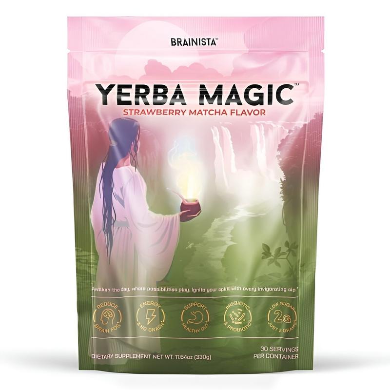 thumbnail image 2 of Yerba Mate Instant Powder 3-in-1 Super Drink - Peach Mango Flavor, Boosts Energy, Focus & Gut Health 2 of 13