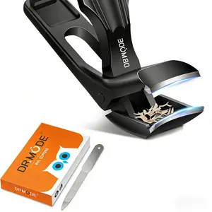 Extra-Long Curved Nail Clippers – Sharp, Easy-Grip Nail Cutter for Pain-Free Trimming with Ballerina Leg File