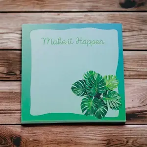 Make It Happen Monstera Sticky Note 3x3