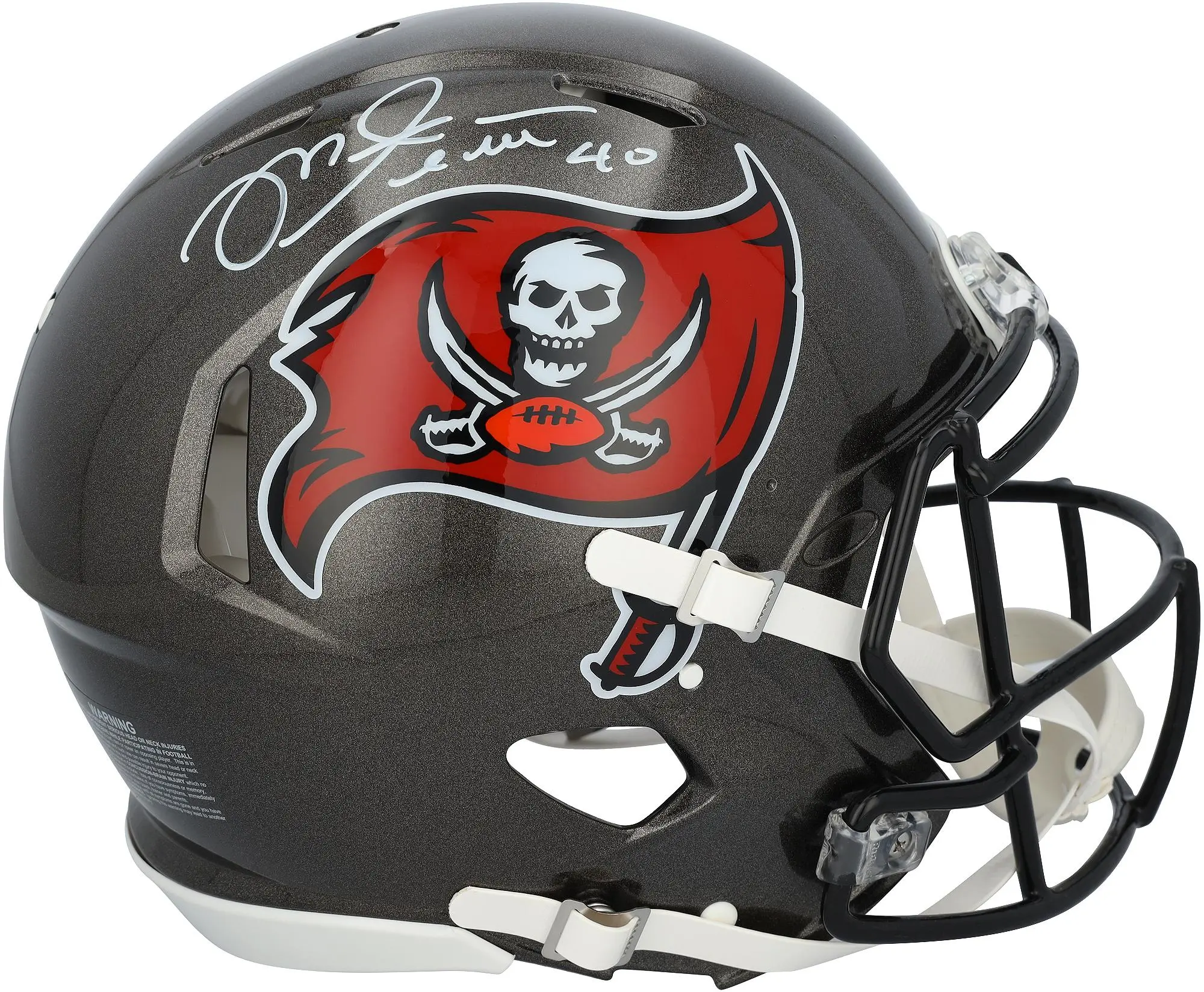 Mike Alstott Tampa Bay Buccaneers Autographed Riddell 1997-2013 Throwback Speed Authentic Helmet - Fanatics Authentic Certified