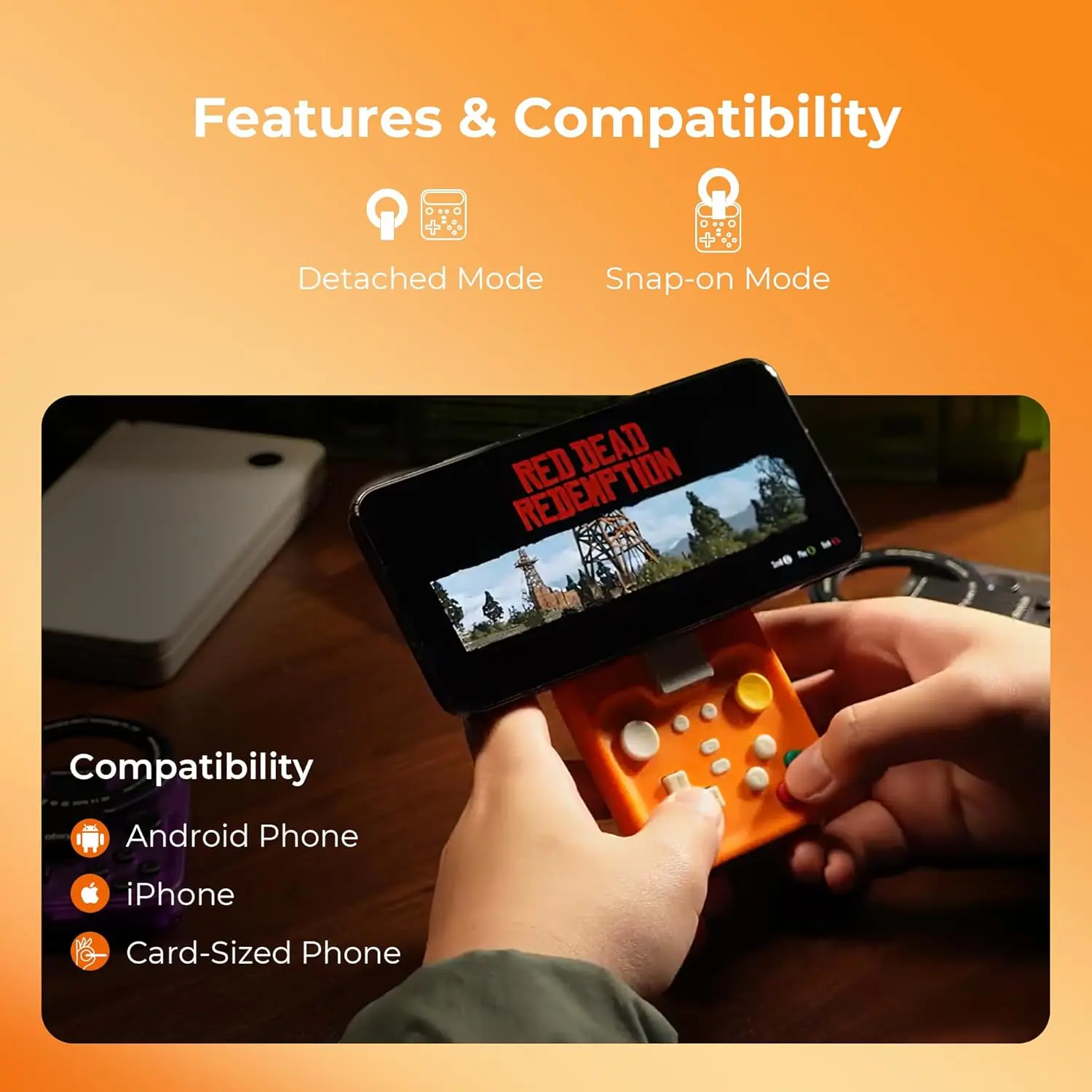 abxylute M4 Snap-On Mobile Gaming Controller for Android & iPhone