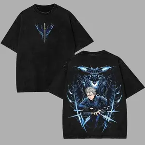 Devil May Cry Vergil Anime Double Sided Action Game Tribute T-Shirt