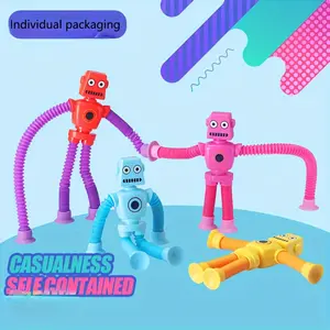 Variable Robot Expandable Tube Toy, Educational Toy for Kids' Hand-Eye Coordination Stretch Toy, Pain Stimming Fidget, 1 Count