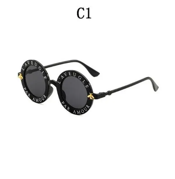 Sunglasses Round (French) "Blind for Love" with the Bee