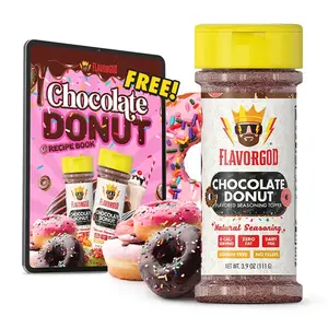 FlavorGod Chocolate Donut Topper - Customizable Donut Top with Various Flavors Available