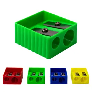 Wholesale Pencil Sharpeners | 2 Holes & Assorted Colors | Bulk Case of 240