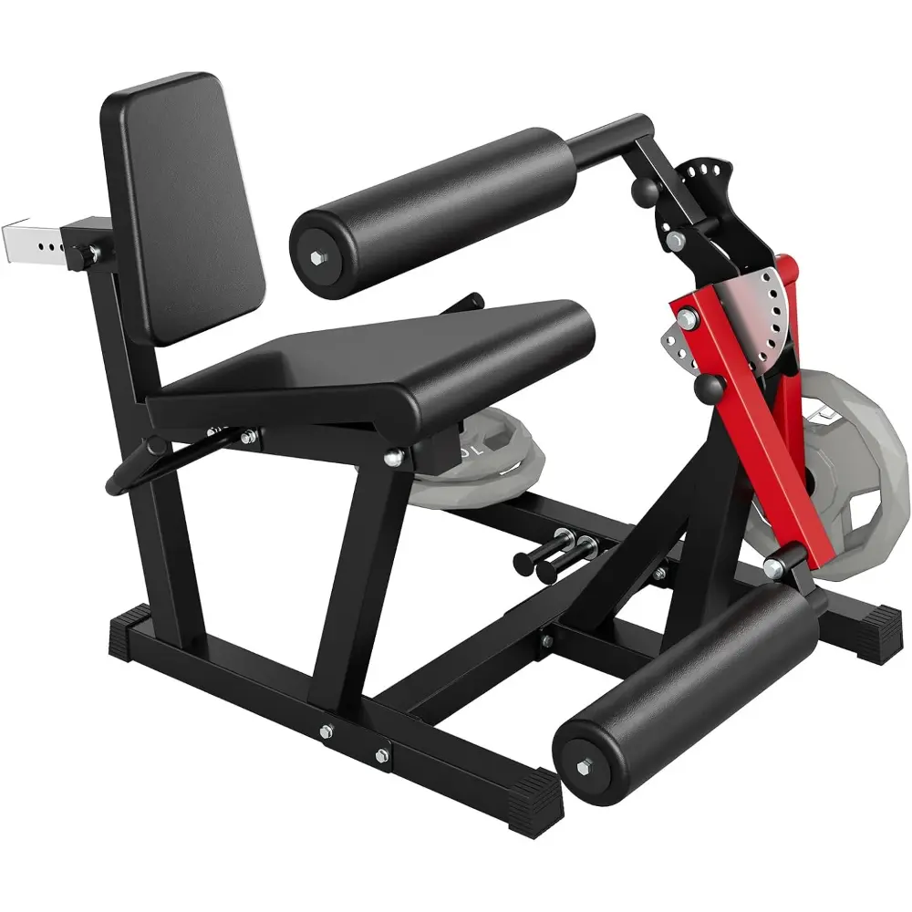 Leg Extension Machine and Leg Curl Bench, Adjustable 4-in-1 for Home Gym Workouts, 700 lbs Capacity with Band Pegs and High-Density Foam Padding, Home Training Equipment
