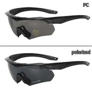 Windproof Polarized Tactical Safety Glasses, UV400 Anti-Glare Sunglasses for Men & Women, Ideal for Cycling, Driving, Hunting & Outdoor Sports