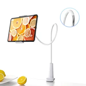 Universal Lazy Bracket, Flexible Long Arm Clamp Clip Phone Stand, 360-Adjustable Desktop Mobile Phone Stand for All Devices, Mount