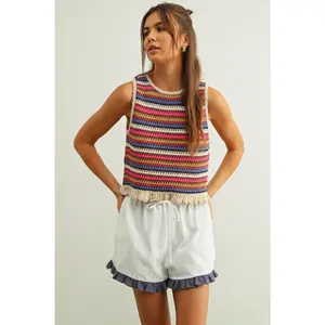 Color Me Happy Sleeveless Knit Top - Multi