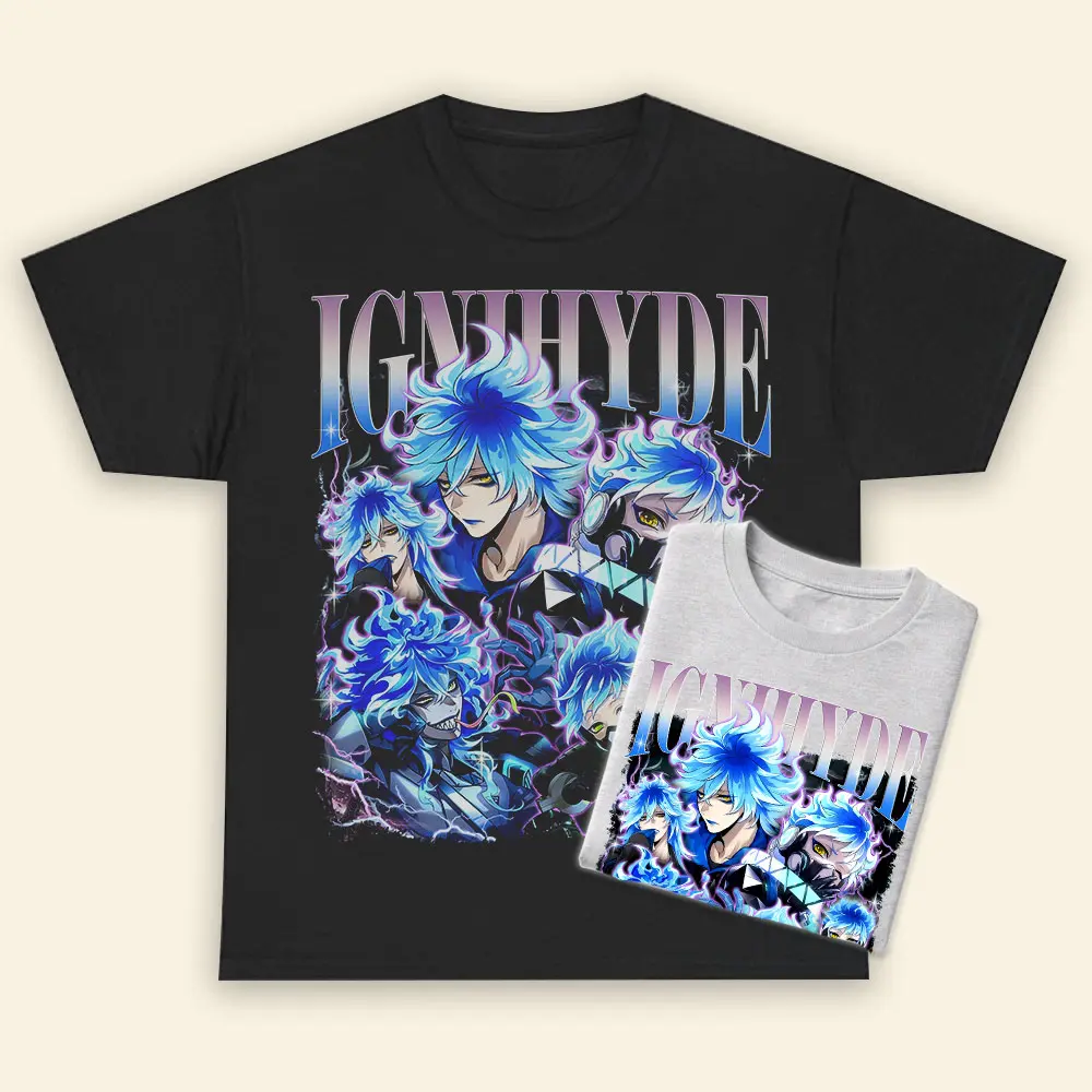 Ignihyde Twisted Wonderland Game Vintage Retro Shirt, Twins Ignihyde Gamer Inspired Gift For Fan 100% Cotton Fabric Tee