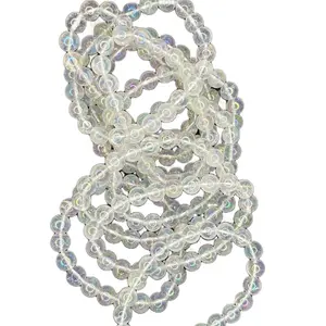 Aura clear quartz bracelet 8mm 1pc