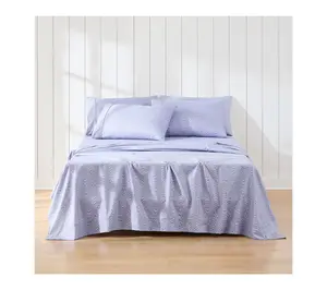Lush Decor Retro Waves Sheet Set Violet 6-Piece Set Full