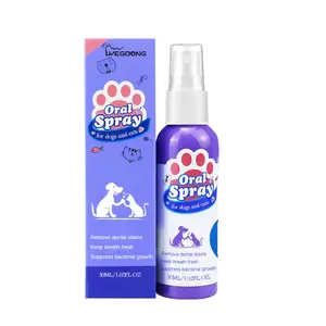 Pet Dental Spray for Dogs Cats, Premium Dog Breath Spray and Dental Care Natural Breath Freshener, Fights Tartar Plaque and Gum Disease, Mouthwash for Dogs and Cats Mint Formula Water Additive, Advanced Tartar Defense, Long Lasting Freshness