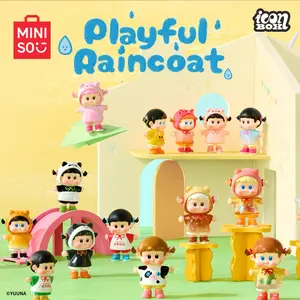 MINISO YUUNA Childhood Raincoat Series Iconbox Blind Box Figure Cute Collectible Toy Desk Decor Gift