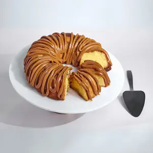MO'S BUNDT CAKES: Savor a Moist, Buttery, and Golden Delight with Dulce De Leche's Rich Caramel Glaze Cake - Perfect for Breakfast, Brunch, or Dessert