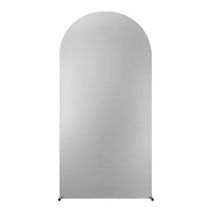 Stretchy Spandex Wedding Arch Backdrop Cover Fitted Glitter Round Top Wall Arch Covering for Wedding, Birthday Party, Baby Shower, Ceremony, Banquet Decoration
