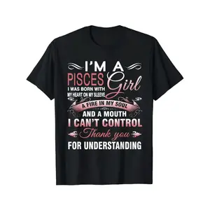 I'm A Pisces Girl T-Shirt - Bold Pink and White Statement Tee, Features Cursive Text and Inspirational Quote Design - Perfect Gift for Astrology Lovers and Horoscope Fans hoodies