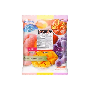 ORIHIRO 0 Fat Low Calorie Konjac Fruit Jelly - Mixed Flavors (Peach, Mango, Grape) - 24 Pack (20g Each)