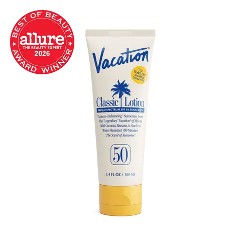 Vacation Inc Classic Lotion SPF 50 - Sunscreen Lotion, Lightweight, No White Cast, Water-Resistant, Dermatologist-Tested, Vegan, Travel Size | 3.4 Fl Oz