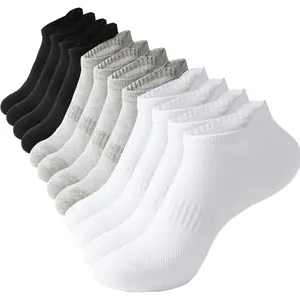 Womens Ankle Socks Athletic Running Low Cut Socks With Tab 6 Pairs