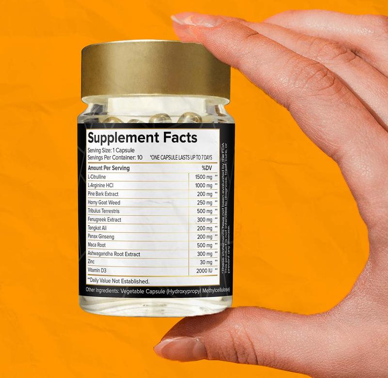 MxPower BT - Weekly Herbal Energy Supplement for Daily Energy & Alertness - Made in USA - Non-Toxic, Gluten-Free, No Sugar, Extra Strength Capsules - Healthcare